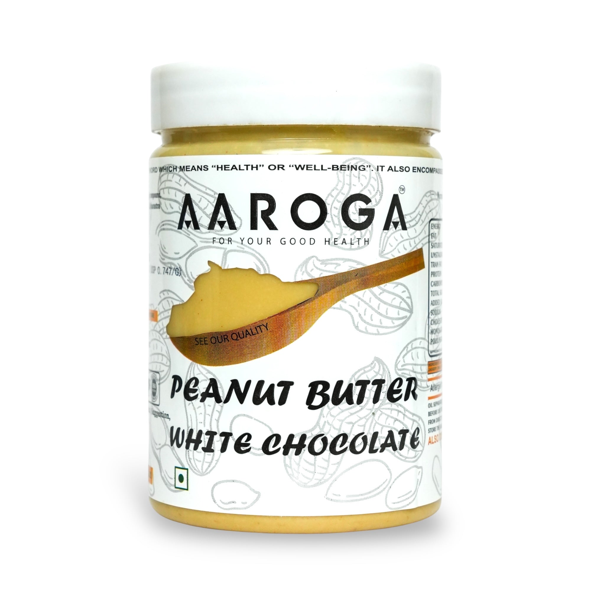 Aaroga White Chocolate Peanut Butter (400g)